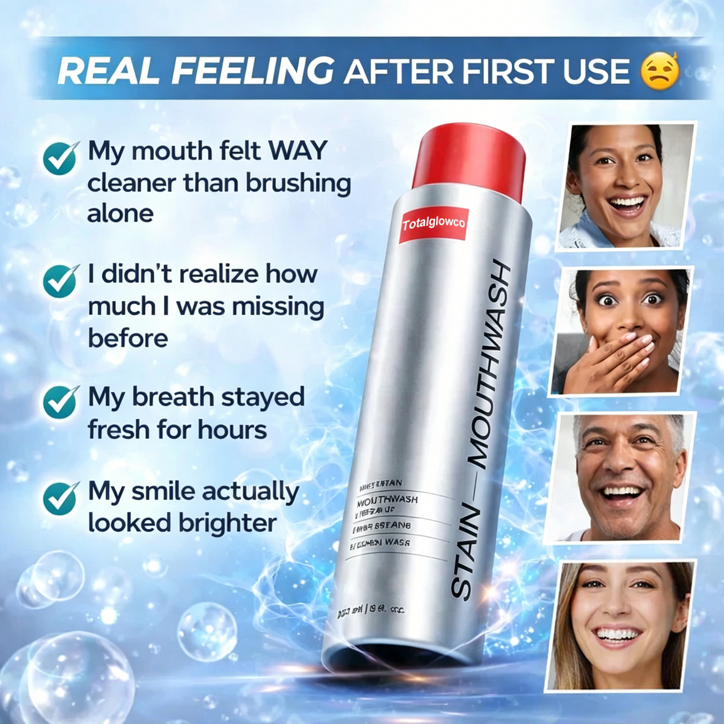✨ Totalglowco Mouthwash｜Not Just Fresher Breath — A Truly Deep Clean Feeling 🦷💜