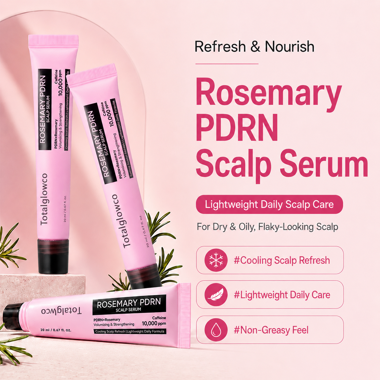 Totalglowco Botanical Scalp Renewal Serum